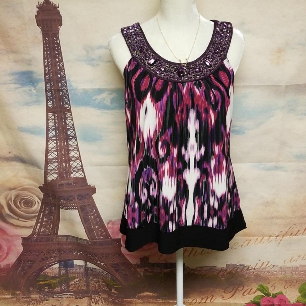 J.T.B. Sequin top